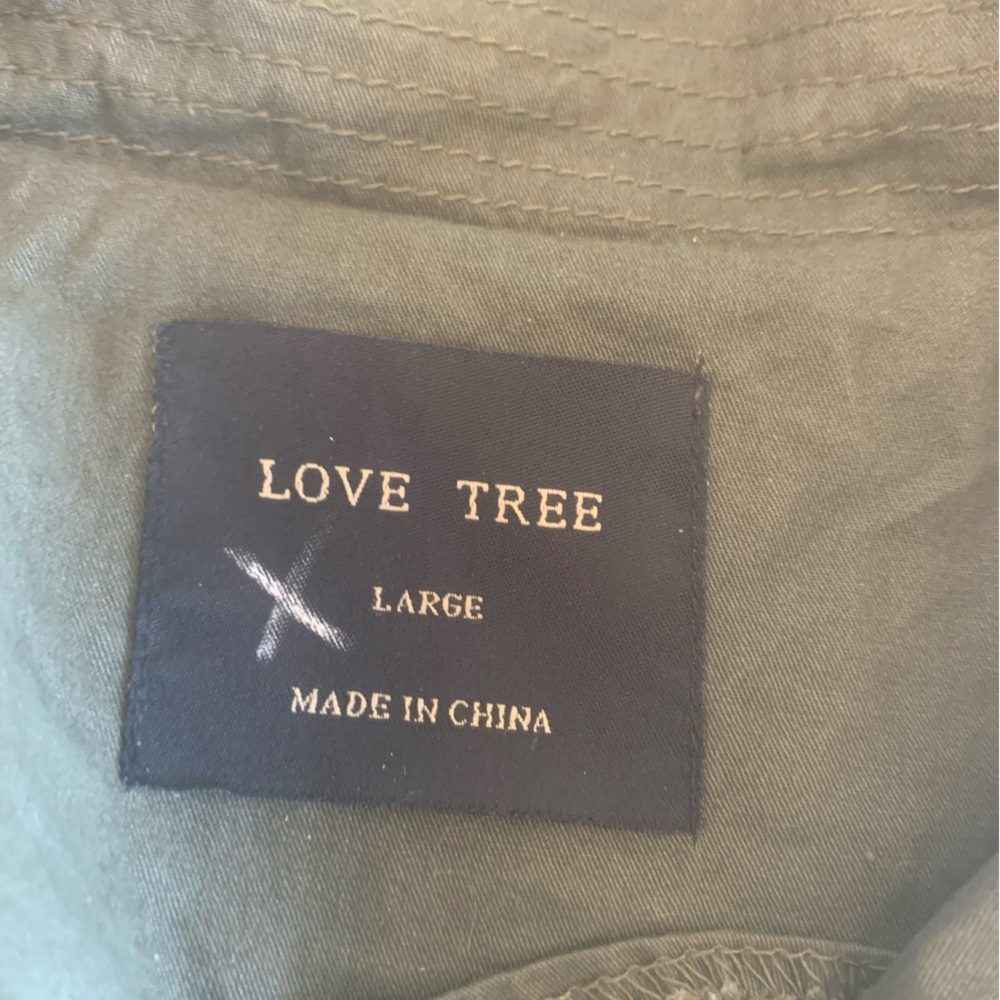 Love Tree Olive Utility Jacket - Picture 2 of 10